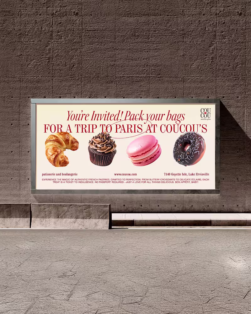 Cover image for Coucou- Patisserie Branding and Packaging Design