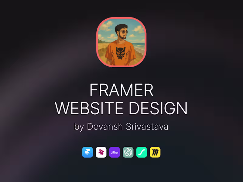 Cover image for Framer • Website Design