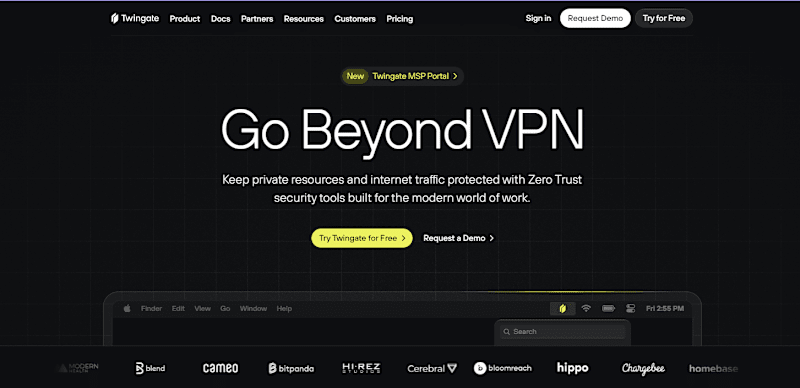 Cover image for Twingate.com Landing Page