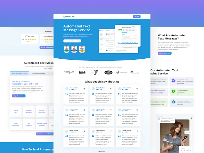 Cover image for Landing Page for SaaS: Dial My Calls