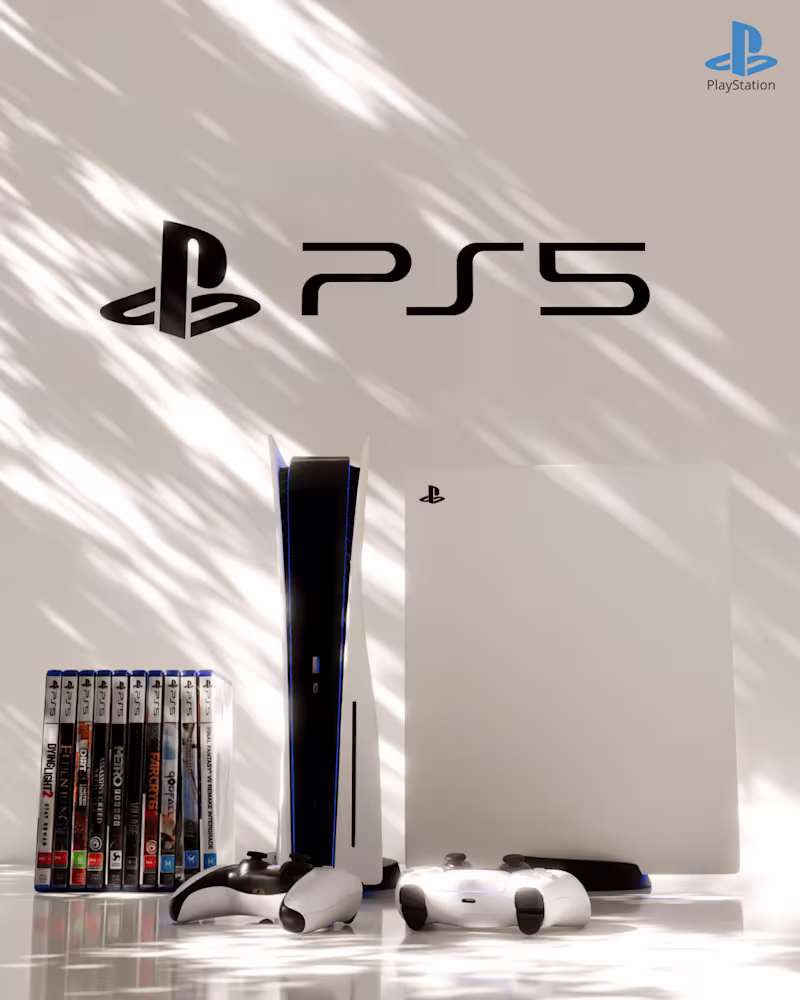 Cover image for PS5 3D Animation and Still Renders