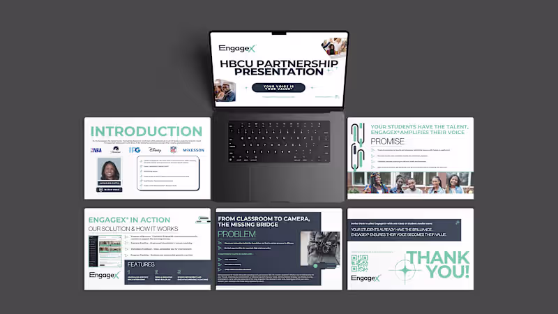 Cover image for EngageX™ - Pitch Deck Design for HBCU's