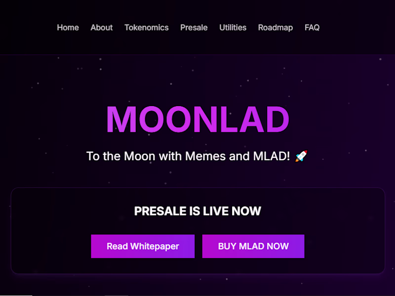 Cover image for MoonLad Presale and Website Launch