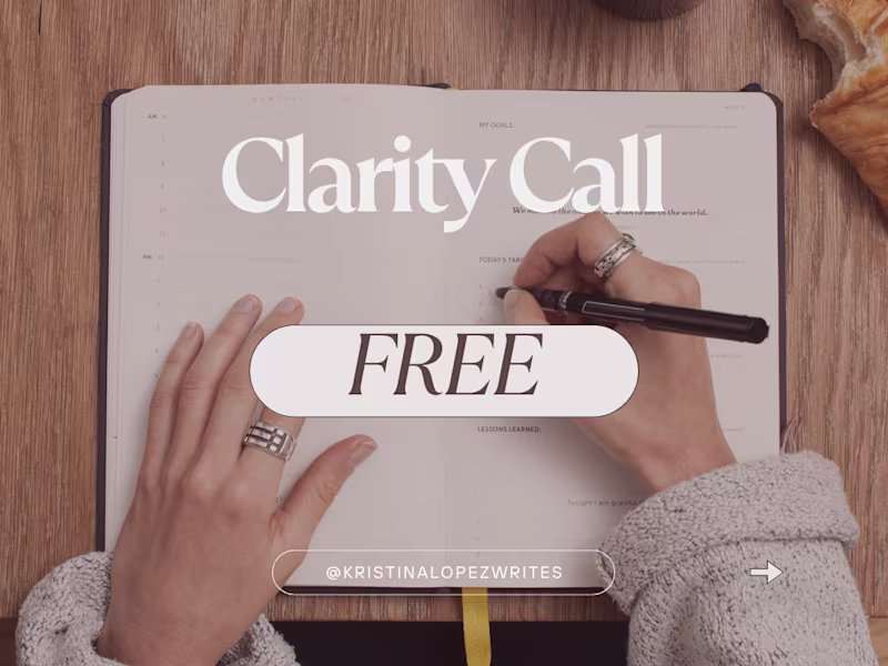Cover image for FREE 30 Minute Clarity Call 👥