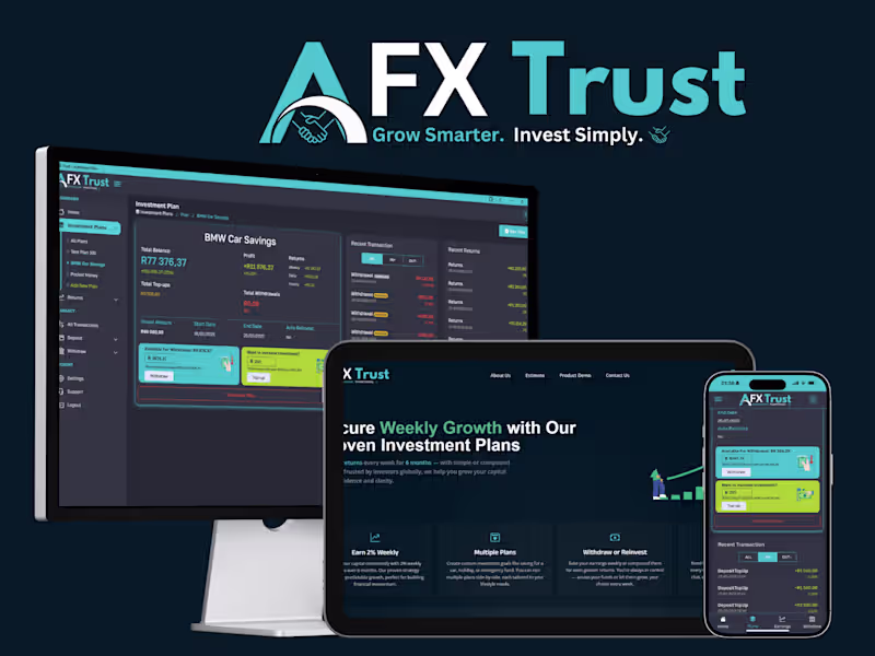 Cover image for Fintech Investment Platform Development for AFX Trust