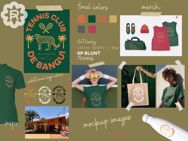 Cover image for Re-Brand Concept & Exercise - Tennis Club de Bangui