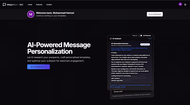 Cover image for AI-Powered Messaging Engine Development