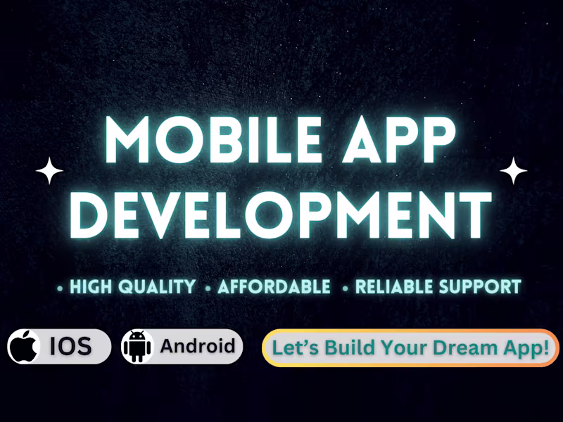 Cover image for I will build Flutter Mobile App