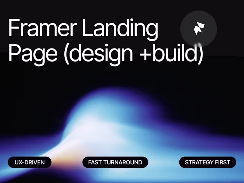 Cover image for Web Design + Framer Build