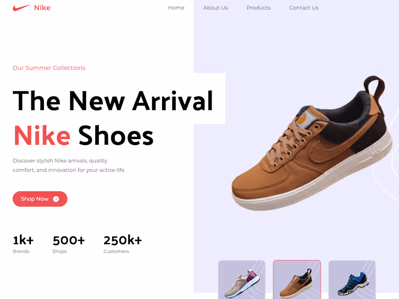 Cover image for Nike Shoes Website