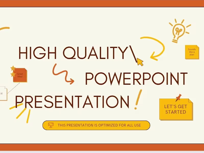 Cover image for High Quality Presentation slides