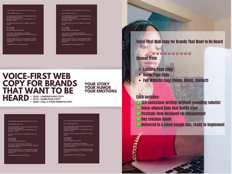 Cover image for Landing Page Copy—Website Home Page Copy