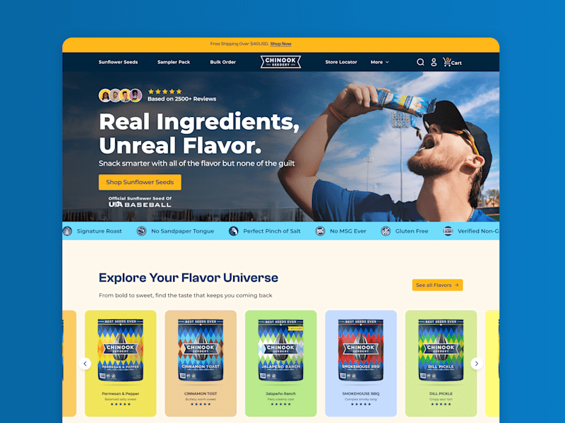 Cover image for CHINOOK SEEDERY Landing Page Design