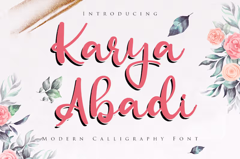 Cover image for Karya Abadi - Modern Calligraphy Font