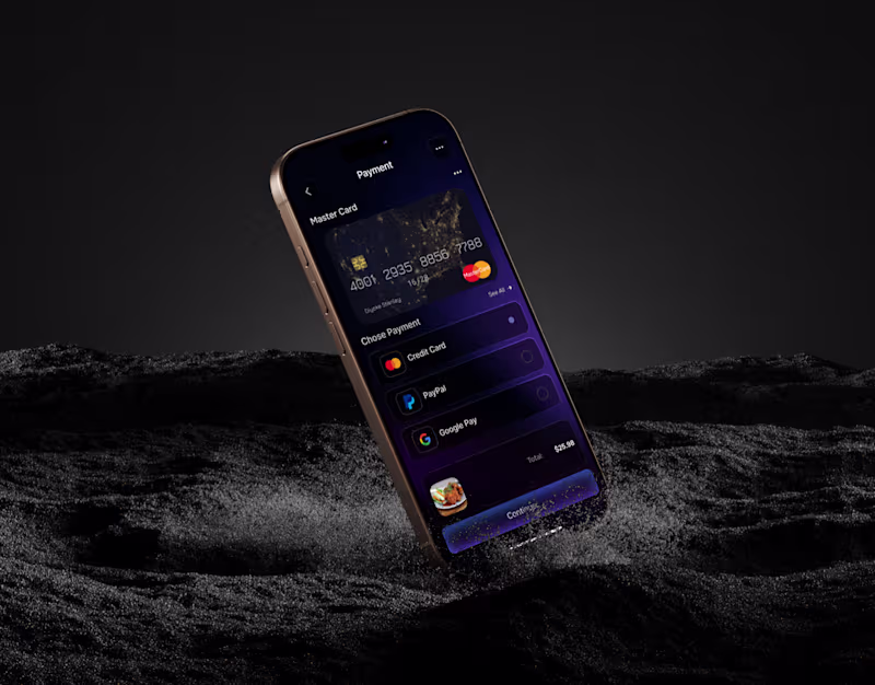 Cover image for QuickBite: A Dark Blue UI for a Modern Food App