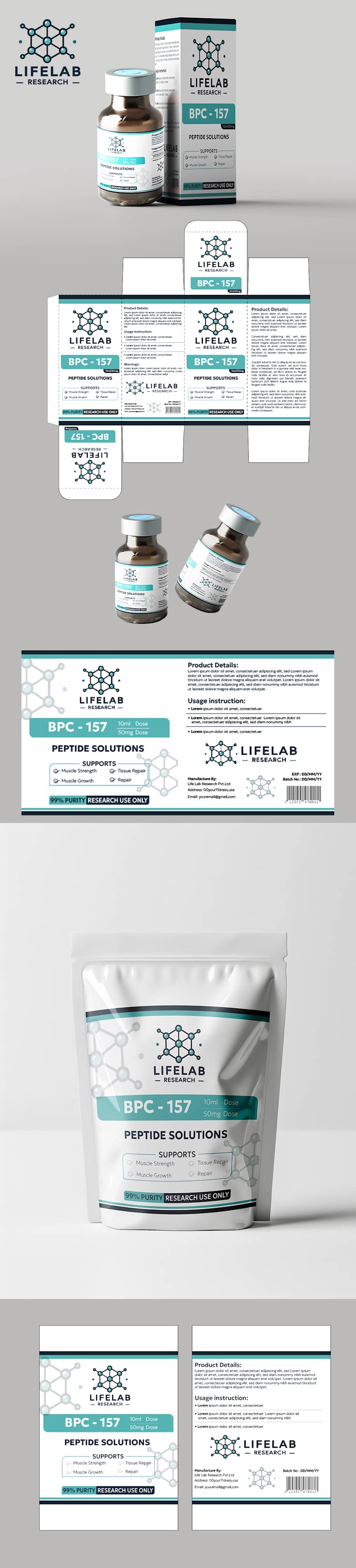 Cover image for lifelab label and package design