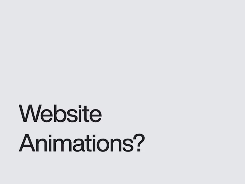 Cover image for UI Animation for your websites