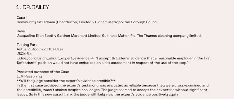 Cover image for AI Legal Case Analysis — Expert Evidence Prediction This pro...