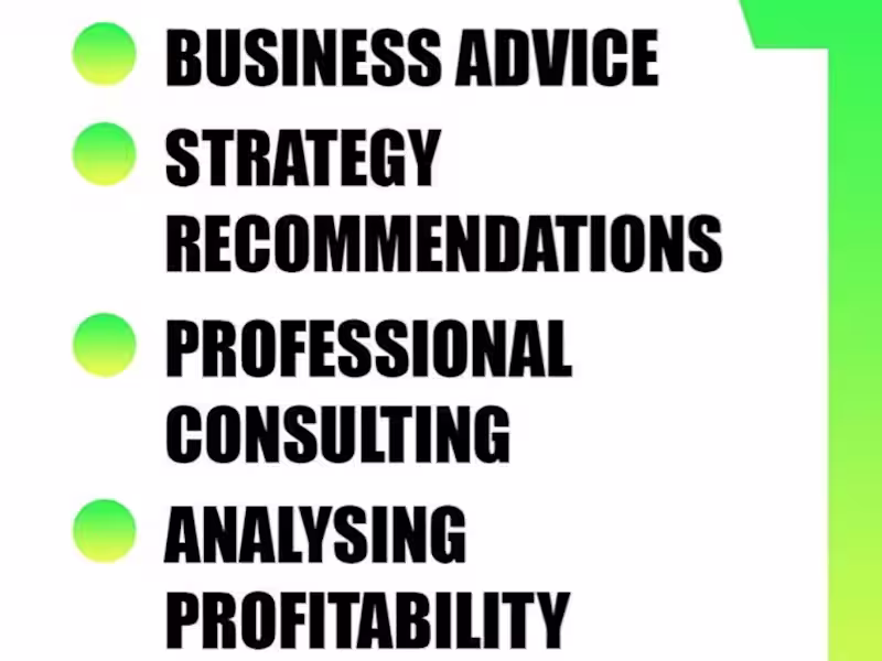 Cover image for I will give you strategic business advice for your business