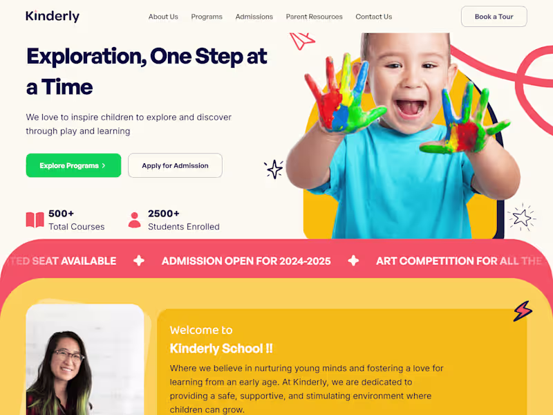Cover image for Kinderly educational institute
