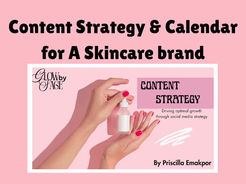 Cover image for Instagram Content Strategy for Skincare Brand