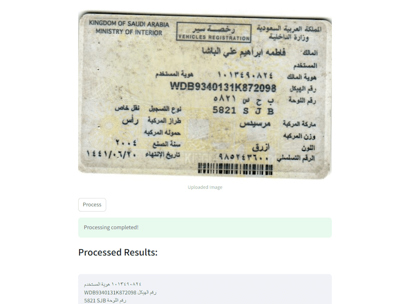 Cover image for Arabic OCR for Identity Card Recognition
