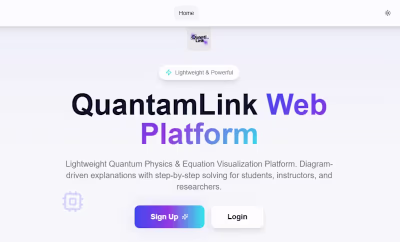 Cover image for QuantamLink | Quantum Physics &