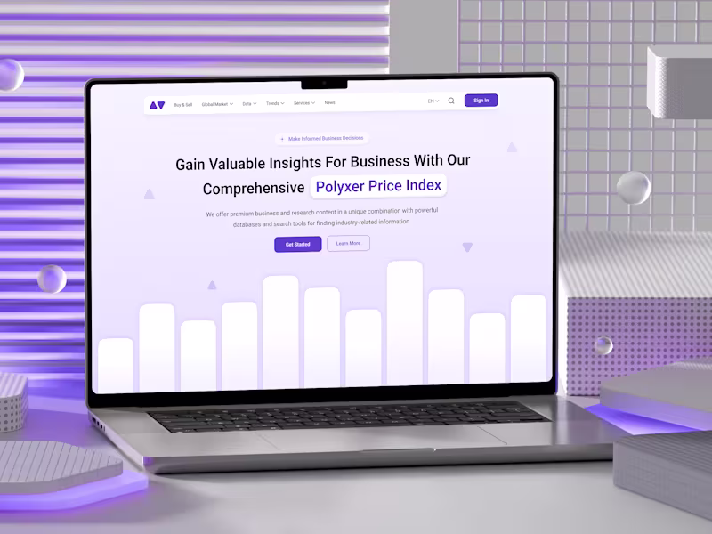 Cover image for Polyxer Market - B2B Website Design