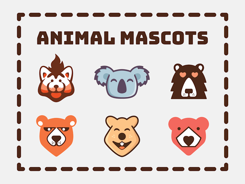 Cover image for Animal Mascots on Behance