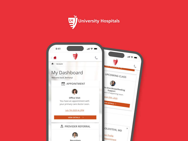 Cover image for University Hospitals Account Dashboard