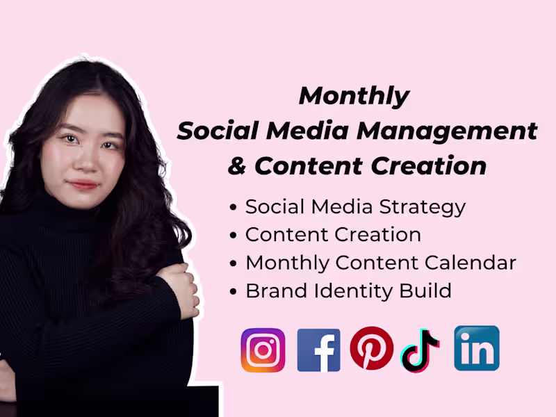 Cover image for Monthly social media management and content creation
