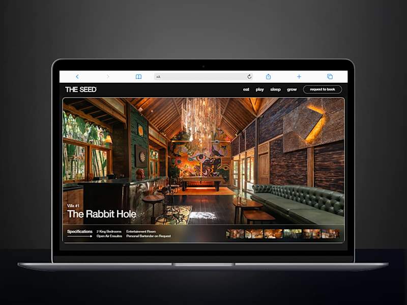 Cover image for 
Website for resort services in Bali · Webflow
