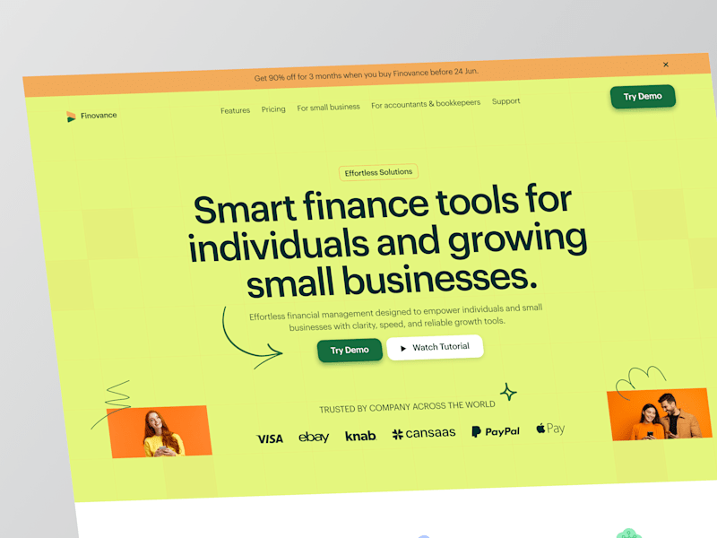 Cover image for Landing Page Finance Management | Landing Page
