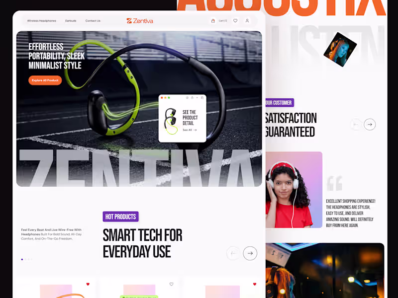 Cover image for Zentiva – High-End Headphone eCommerce Experience