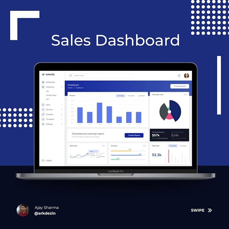 Cover image for Sales - Dashboard C…
