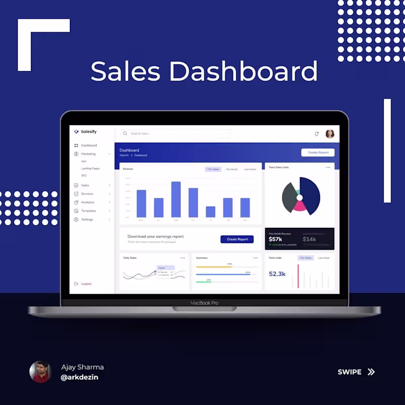 Cover image for Sales - Dashboard C…