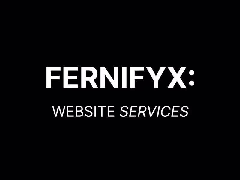Cover image for Website Services: Design & Development