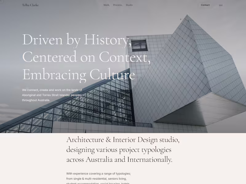 Cover image for Architecture Inspired Portfolio
