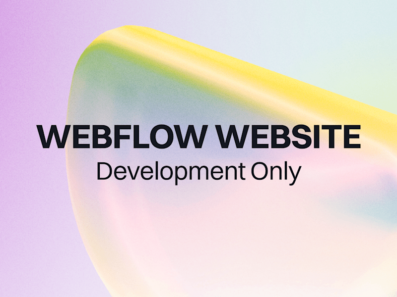 Cover image for Webflow Development | Responsive, Scalable & Reliable Build