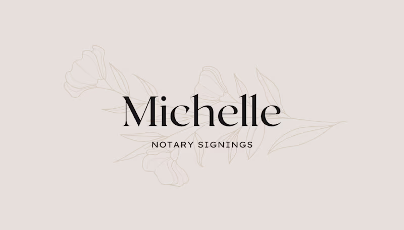 Cover image for Michelle Notary Signings ✍️