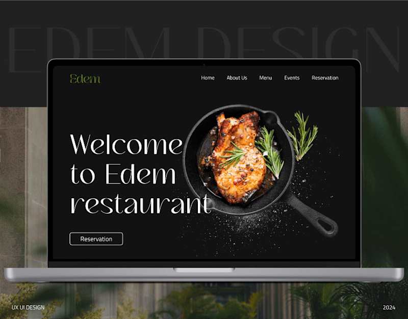 Cover image for Edem Restaurant website