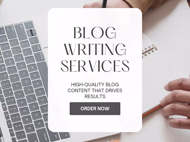 Cover image for Expert Blog Writing Services | High-Quality Content Creation