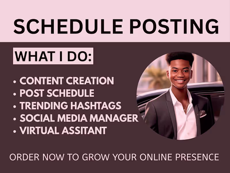 Cover image for I'll schedule your social media post via buffer hootsuite later 