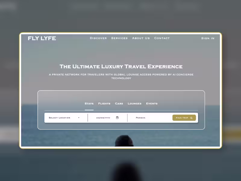 Cover image for Travel Booking Platform for Stays, Flights & Lounges