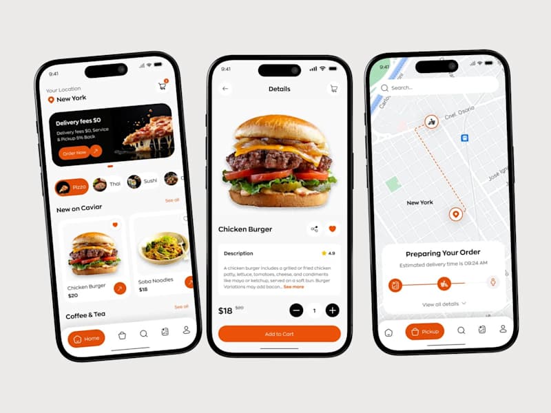 Cover image for FOOD DELIVERY APP UI UX DESIGN