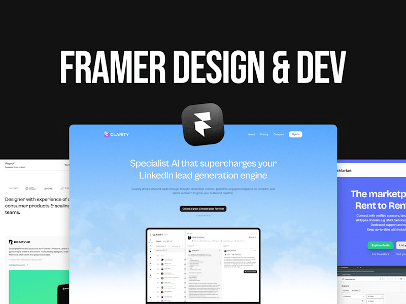 Cover image for Framer Design and Dev