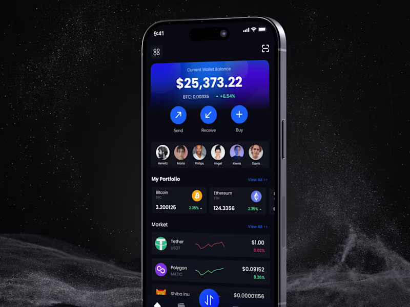 Cover image for Crypto Wallet APP Case Study - UI UX, Branding  