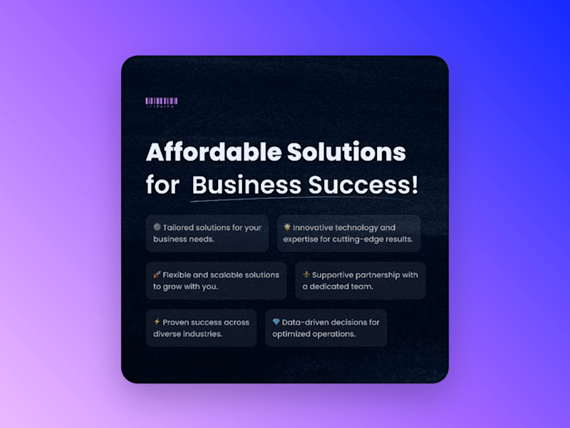 Cover image for Affordable Solutions Provided | Social Media Post Design