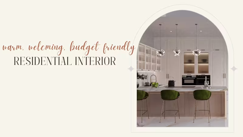 Cover image for Residential Interior-Blending contemporary & Indian themes 