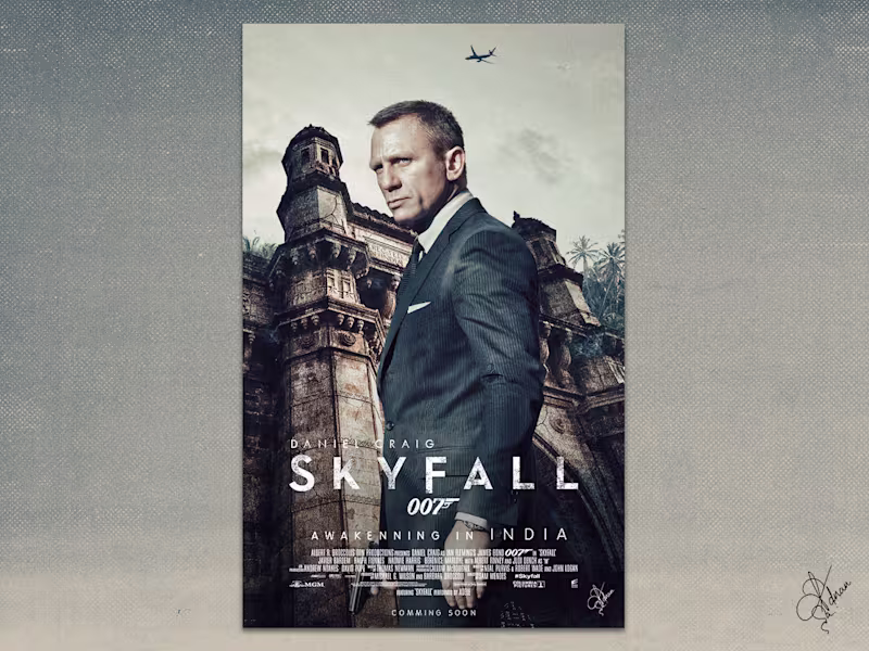 Cover image for Skyfall Fan art Poster Design